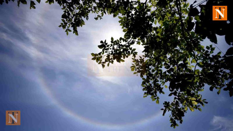 Sun’s Halo Shines Bright, Turning Nagpur’s Sky into a Dreamscape